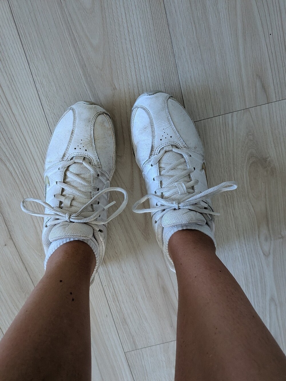 Well Used Old High School Cheer Shoes Nike